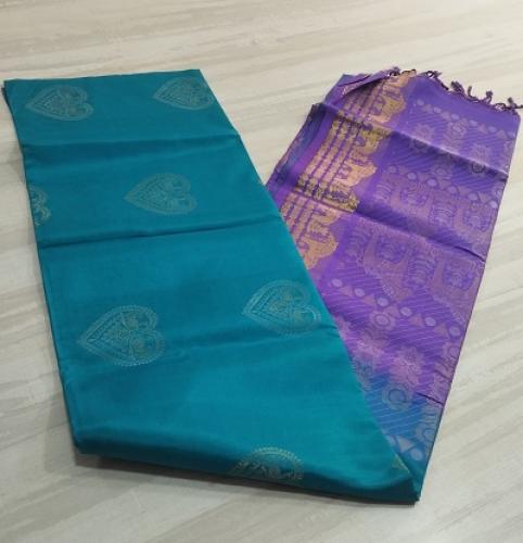 SOFT SILK SAREE WITH BLOUSE